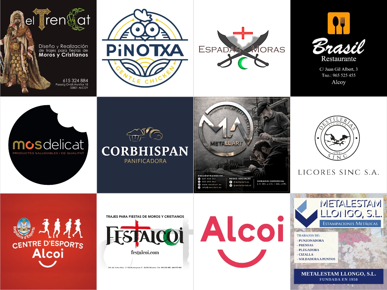 Patrocinadores y colaboradores de 40 Caballeros Alcoy 2026